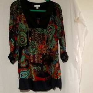 Multi color sheer shirt